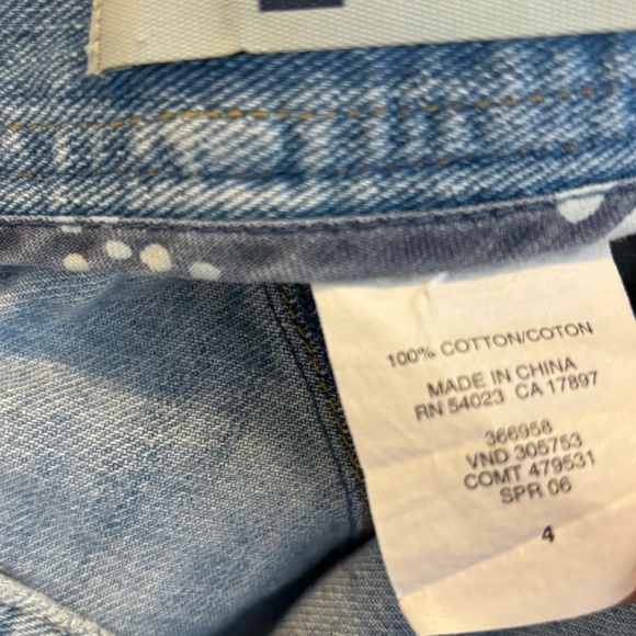 Vintage Y2K Gap Jeans Cotton Denim A Line Skirt - Picture 4 of 7